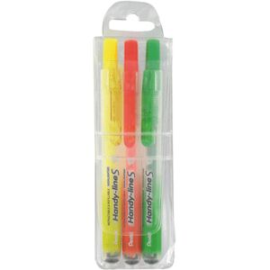Pentel - Surligneurs Poche Retractables Assortis - Pochette De 3 Pentel - Surligneurs Poche Retractables Assortis - Pochette De 3