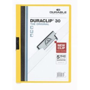Durable duraclip 30 chemise de présentation à clip jaune 2200 04 Durable duraclip 30 chemise de présentation à clip jaune 2200 04