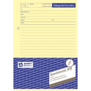Zweckform gesprachsnotiz 1018 a5 avery Zweckform gesprachsnotiz 1018 a5 avery