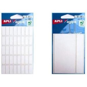 Agipa etiquettes multifonctions, 38 x 58 mm, blanches 111810 Agipa etiquettes multifonctions, 38 x 58 mm, blanches 111810