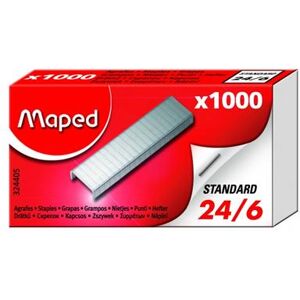 Boîte de 1000 agrafes 24/6 Maped Boîte de 1000 agrafes 24/6 Maped