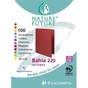 Chemise Exacompta - Paquet de 100 chemises Bahia "220" 24x32cm 10 Couleurs assorties Chemise Exacompta - Paquet de 100 chemises Bahia "220" 24x32cm 10 Couleurs assorties