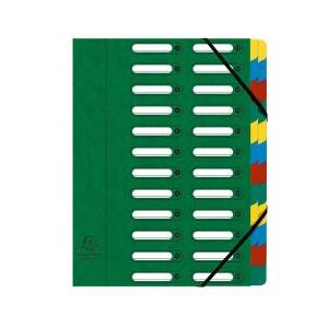 Exacompta - Trieur Fenetre Decoupees + Elastique 24c Assorti Exacompta - Trieur Fenetre Decoupees + Elastique 24c Assorti