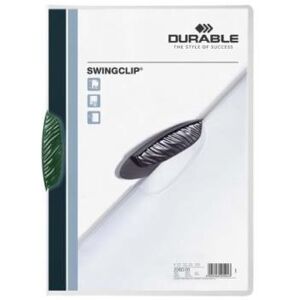 Durable swingclip chemise de classement à clip cristal vert 226005 Durable swingclip chemise de classement à clip cristal vert 226005