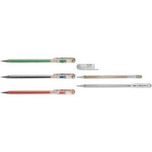 Pentel - stylo roller à encre gel Hybrid K108, argent Argent Pentel - stylo roller à encre gel Hybrid K108, argent Argent