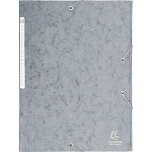 Cartorel chemise 3 rabats et élastique monobloc , carte lustrée 5 10e gris, élastique fixé devant exacompta 17110h Cartorel chemise 3 rabats et élastique monobloc , carte lustrée 5 10e gris, élastique fixé devant exacompta 17110h