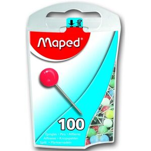 100 Epingles de signalisation Maped Diamètre 5 mm 100 Epingles de signalisation Maped Diamètre 5 mm