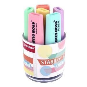 AUCUNE Stabilo BOSS ORIGINAL Pastel Surligneur assortiment de couleurs pastel encre à l'eau 2-5 mm pack de 6 AUCUNE Stabilo BOSS ORIGINAL Pastel Surligneur assortiment de couleurs pastel encre à l'eau 2-5 mm pack de 6