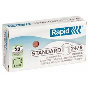 Rapid standard agrafes en couche de cuivre 24 6 x1000 24855700 Rapid standard agrafes en couche de cuivre 24 6 x1000 24855700