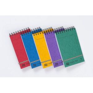 Clairefontaine 4880Z - Un lot de 10 blocs à spirale en-tête Major Pad Europa 300 pages détachables 12,7x20,7 cm 90g lignées avec fermeture élastique, Couverture en carte lustrée couleurs assorties Clairefontaine 4880Z - Un lot de 10 blocs à spirale en-tête Major Pad Europa 300 pages détachables 12,7x20,7 cm 90g lignées avec fermeture élastique, Couverture en carte lustrée couleurs assorties