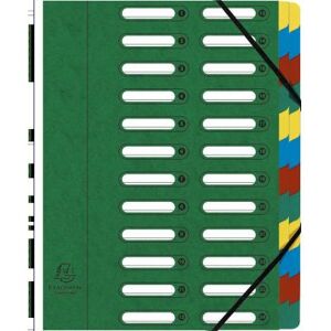 Exacompta Trieur HARMONIKA® à fenêtres avec élastiques Nature Future carte lustrée 24 compartiments Bleu Bleu Exacompta Trieur HARMONIKA® à fenêtres avec élastiques Nature Future carte lustrée 24 compartiments Bleu Bleu