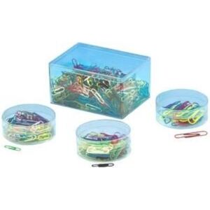 Wedo - trombones de bureau, recouverts de matière plastique, 50 mm, couleurs assorties, en métal contenu: 30 pièces dans une boî Wedo - trombones de bureau, recouverts de matière plastique, 50 mm, couleurs assorties, en métal contenu: 30 pièces dans une boî