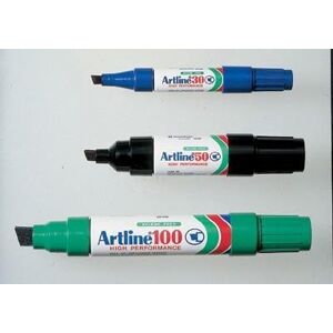 Marqueur Artline 100 pointe feutre acrylique biseautée 7,5/12mm vert Vert Marqueur Artline 100 pointe feutre acrylique biseautée 7,5/12mm vert Vert