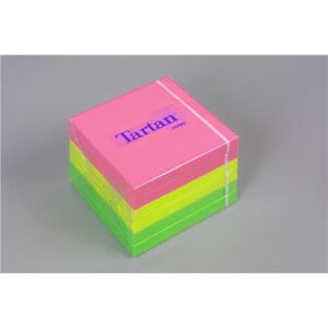 3M Notes Tartan - Bloc de 100 feuilles repositionnables 76x76mm Néon - Lot de 6 blocs 3M Notes Tartan - Bloc de 100 feuilles repositionnables 76x76mm Néon - Lot de 6 blocs