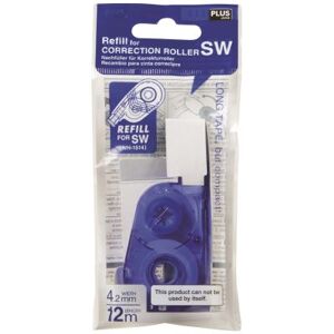 PLUS JAPAN Recharge pour Roller de Correction Lateral Rechargeable SW 12m x 4.2mm Bleu Bleu PLUS JAPAN Recharge pour Roller de Correction Lateral Rechargeable SW 12m x 4.2mm Bleu Bleu
