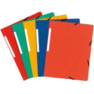 Exacompta - Chemise 3 Rabats A Elastique +etiquette 5/10 Assorties-lot De 10 Exacompta - Chemise 3 Rabats A Elastique +etiquette 5/10 Assorties-lot De 10