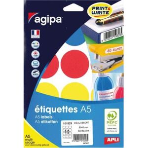 AGIPA Etui de 84 pastilles multi-usage couleurs assorties AGIPA Etui de 84 pastilles multi-usage couleurs assorties