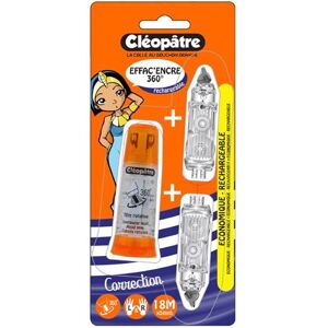 Roller correcteur Cléopâtre Correction 360 avec 2 recharges Orange Roller correcteur Cléopâtre Correction 360 avec 2 recharges Orange