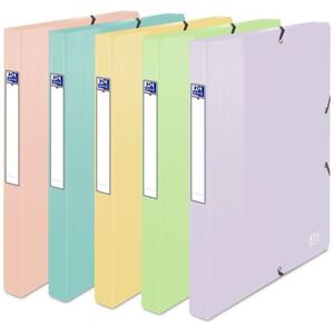 Boîte de classement Oxford Capacité Standard School Life 24 x 32 cm Dos 25 mm avec Elastique Couverture Polypro Pastels Modèle aléatoire Multicolore Boîte de classement Oxford Capacité Standard School Life 24 x 32 cm Dos 25 mm avec Elastique Couverture Polypro Pastels Modèle aléatoire Multicolore