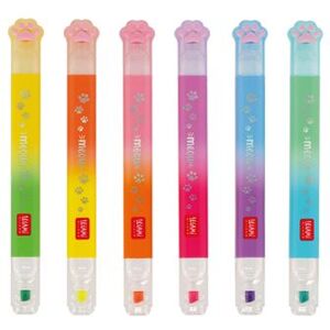 Pack de 6 surligneurs à double embout Legami Kitty Multicolore Pack de 6 surligneurs à double embout Legami Kitty Multicolore