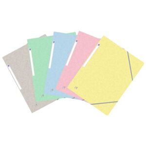 Set de 5 chemises à élastique Oxford A4 Pastel Set de 5 chemises à élastique Oxford A4 Pastel