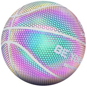 Ballon de basketball réfléchissant et lumineux, aucune batterie nécessaire, taille 7 Multicolore Ballon de basketball réfléchissant et lumineux, aucune batterie nécessaire, taille 7 Multicolore