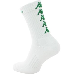 Lot de 3 paires de chaussettes de rugby Kappa Eleno 47/49 Blanc blanc/vert Lot de 3 paires de chaussettes de rugby Kappa Eleno 47/49 Blanc blanc/vert