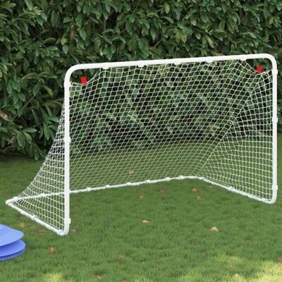 vidaXL But de football en acier blanc 122x81x81cm - But de football vidaXL But de football en acier blanc 122x81x81cm - But de football