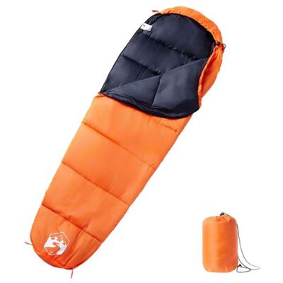 vidaXL Sac de dormit mumie pour adultes - Orange - 3 saisons vidaXL Sac de dormit mumie pour adultes - Orange - 3 saisons