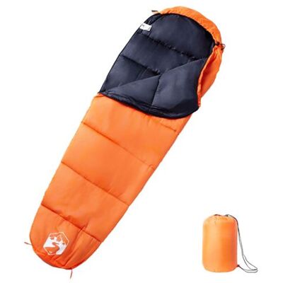 vidaXL Sac de couchage momie - 3 saisons léger et imperméable orange vidaXL Sac de couchage momie - 3 saisons léger et imperméable orange