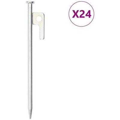 vidaXL Piquets de tente 24 pcs 20 cm - Type de tente vidaXL Piquets de tente 24 pcs 20 cm - Type de tente