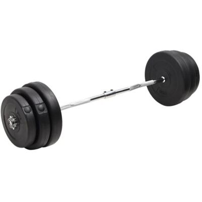 Ensemble de barre d'haltères vidaXL 90kg avec disques et barre curl Ensemble de barre d'haltères vidaXL 90kg avec disques et barre curl