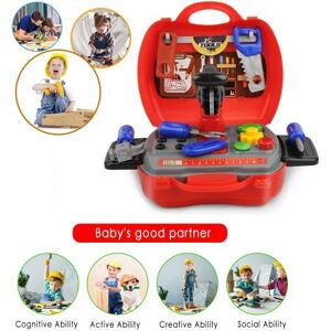 19Pcs Garçon Jouets Pretend Building House Play Outils Set Enfants Outils De Construction Poignet Box Play House 19Pcs Garçon Jouets Pretend Building House Play Outils Set Enfants Outils De Construction Poignet Box Play House