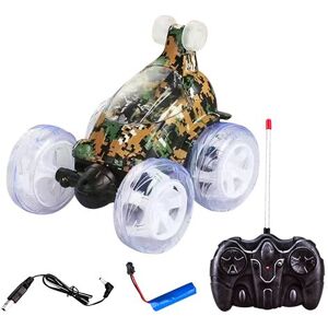 Voiture télécommandée avec lumière et musique FONGWAN Voiture de cascade avec rotation à 360 degrés - camouflage 18cm camouflage Voiture télécommandée avec lumière et musique FONGWAN Voiture de cascade avec rotation à 360 degrés - camouflage 18cm camouflage