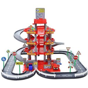 Polesie Garage pour enfants - 4 niveaux, 3 voitures, ascenseur - Jeu & lavage Polesie Garage pour enfants - 4 niveaux, 3 voitures, ascenseur - Jeu & lavage