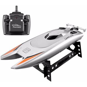 Bateau télécommandé haute vitesse double canal 2,4 GHz 25KM / H - Argent Argent Bateau télécommandé haute vitesse double canal 2,4 GHz 25KM / H - Argent Argent