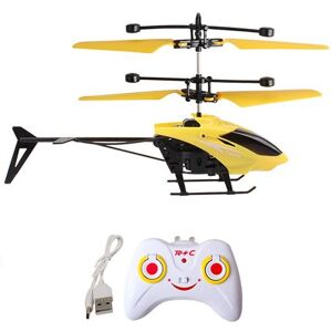 Hélicoptère radio commandé Rx118 Infrarouge Induction pour enfants - Jaune Hélicoptère radio commandé Rx118 Infrarouge Induction pour enfants - Jaune