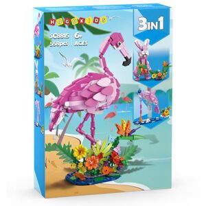 HOGOKIDS Kit Construction 3 en 1 Animaux Roses Flamingo Lapin Dauphin 6 ans et plus Jeu Creatif HOGOKIDS Kit Construction 3 en 1 Animaux Roses Flamingo Lapin Dauphin 6 ans et plus Jeu Creatif