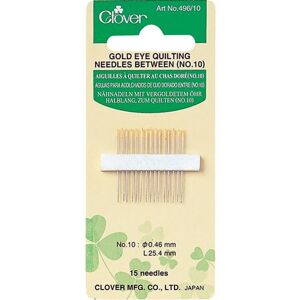 Clover - Gold Eye Quilting - Taille 9 - 15 - Ensemble d'aiguilles Clover - Gold Eye Quilting - Taille 9 - 15 - Ensemble d'aiguilles