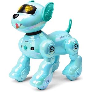 VATOS Chien Robot Interactif Bleu Enfants – 17 Fonctions, Programmable, Danse & Musique, Télécommande, 2 Batteries Rechargeables – Jouet Intelligents 3 à 12 Ans Bleu VATOS Chien Robot Interactif Bleu Enfants – 17 Fonctions, Programmable, Danse & Musique, Télécommande, 2 Batteries Rechargeables – Jouet Intelligents 3 à 12 Ans Bleu