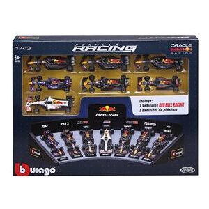Pack de 7 véhicules Bburago Formule 1 Red Bull 1/43 avec un présentoir Multicolore Pack de 7 véhicules Bburago Formule 1 Red Bull 1/43 avec un présentoir Multicolore