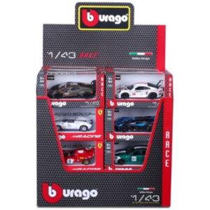 Bburago Set de 24 véhicules Burago 1/43 Race Collection Modèle aléatoire Multicolore Bburago Set de 24 véhicules Burago 1/43 Race Collection Modèle aléatoire Multicolore