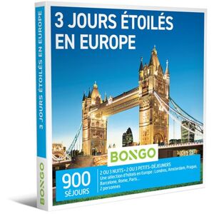 BONGO Coffret Cadeau - 3 Jours Étoilés en Europe BONGO Coffret Cadeau - 3 Jours Étoilés en Europe