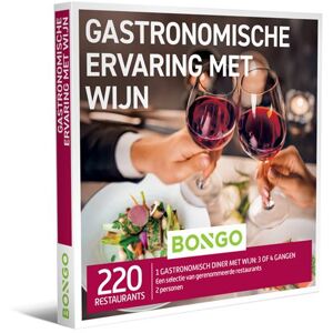 Coffret cadeau BONGO Gastronomische Ervaring met Wijn - NL Coffret cadeau BONGO Gastronomische Ervaring met Wijn - NL