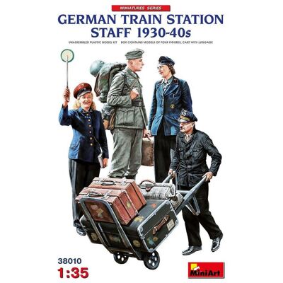German Train Station Staff 1930-40s - 1:35e - Miniart German Train Station Staff 1930-40s - 1:35e - Miniart