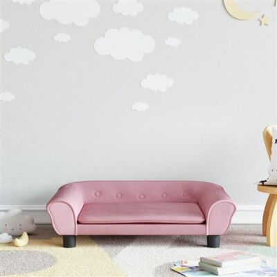 Canapé pour enfants en velours rose Vidaxl - Sofá pour enfants Canapé pour enfants en velours rose Vidaxl - Sofá pour enfants