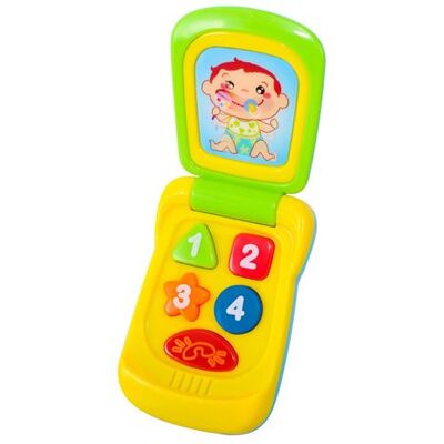 Fuego Téléphone Jouet - 14cm, Lumière & Son, 18m+ Fuego Téléphone Jouet - 14cm, Lumière & Son, 18m+