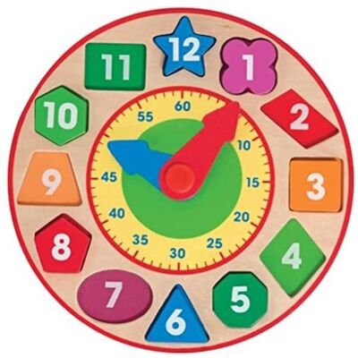 Horloge de tri des formes Melissa & Doug - Jouet éducatif Horloge de tri des formes Melissa & Doug - Jouet éducatif
