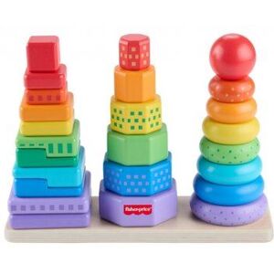 Trieur de formes en bois fsc 26 pieces - anneaux octogones rectangles - tri et empilage - bebe 18 mois - set jouet eveil + carte Trieur de formes en bois fsc 26 pieces - anneaux octogones rectangles - tri et empilage - bebe 18 mois - set jouet eveil + carte
