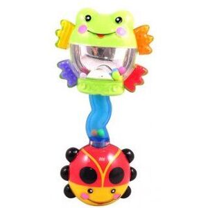 Hochet 2 en 1 : grenouille avec pieds texture a mordiller et coccinelle avec cliquette - fisher price - jouet eveil enfant Hochet 2 en 1 : grenouille avec pieds texture a mordiller et coccinelle avec cliquette - fisher price - jouet eveil enfant